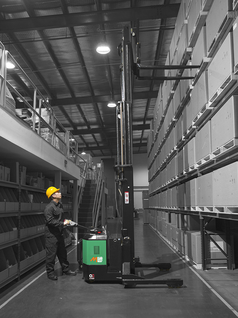 Electric Reach Stacker - K-Lift Industrial